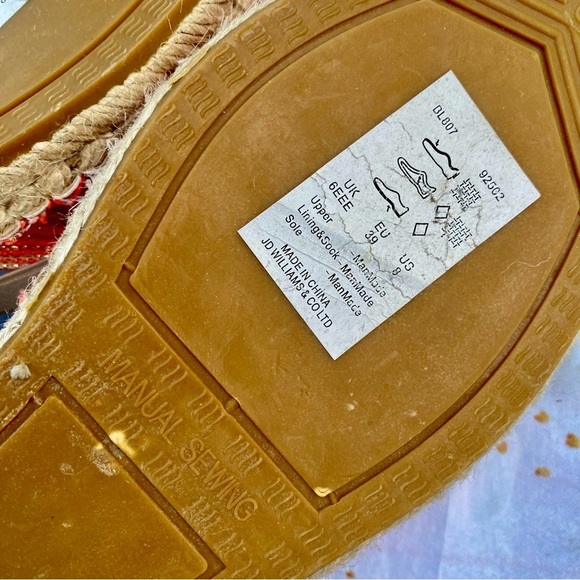 New Comfy espadrille straw boho sandals from the brand Heavenly Soles beach vibe - Picture 11 of 12